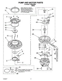 04 - Pump And Motor Parts parts for Estate Dishwasher TUD6750RD1 from AppliancePartsPros.com