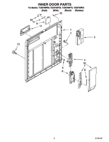 02 - Inner Door Parts parts for Estate Dishwasher TUD6700PS0 from AppliancePartsPros.com