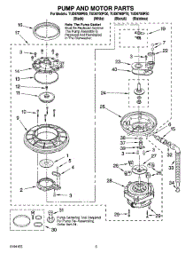 04 - Pump And Motor Parts parts for Estate Dishwasher TUD6700PS0 from AppliancePartsPros.com