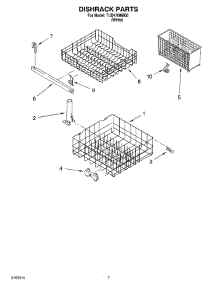 06 - Dishrack Parts parts for Estate Dishwasher TUD4700MQ0 from AppliancePartsPros.com
