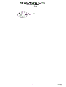 07 - Optional Parts Miscellaneous Parts parts for Estate Dishwasher TUD4700MQ0 from AppliancePartsPros.com