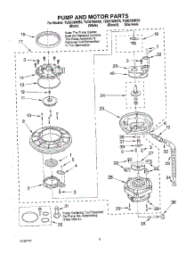 04 - Pump And Motor Parts parts for Estate Dishwasher TUD6700KS0 from AppliancePartsPros.com