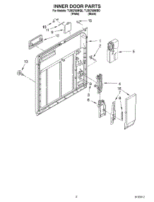 02 - Inner Door Parts parts for Estate Dishwasher TUD5700MQ0 from AppliancePartsPros.com