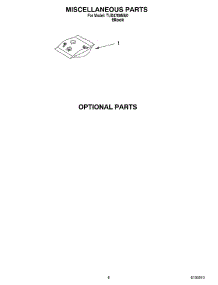 07 - Optional Parts Miscellaneous Parts parts for Estate Dishwasher TUD4700MU0 from AppliancePartsPros.com