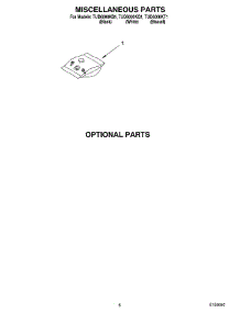 06 - Miscellaneous, Optional parts for Estate Dishwasher TUD6000KQ1 from AppliancePartsPros.com