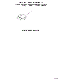 06 - Miscellaneous Parts Optional Parts parts for Estate Dishwasher TUD6700KQ0 from AppliancePartsPros.com