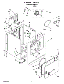 02 - Cabinet Parts parts for Estate Dryer EED4300VQ1 from AppliancePartsPros.com