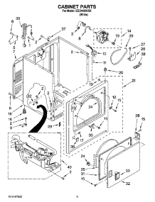 02 - Cabinet Parts parts for Estate Dryer EGD4400VQ0 from AppliancePartsPros.com