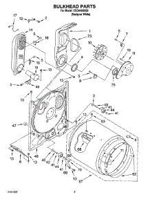 03 - Bulkhead Parts parts for Estate Dryer EGD4400SQ0 from AppliancePartsPros.com