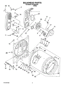03 - Bulkhead Parts parts for Estate Dryer EGD4400TQ0 from AppliancePartsPros.com