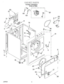 02 - Section parts for Estate Dryer TEDX640EQ2 from AppliancePartsPros.com
