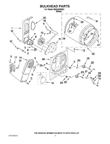 03 - Bulkhead Parts parts for Estate Dryer EED4400WQ1 from AppliancePartsPros.com