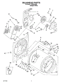 03 - Section parts for Estate Dryer TEDS840JQ0 from AppliancePartsPros.com