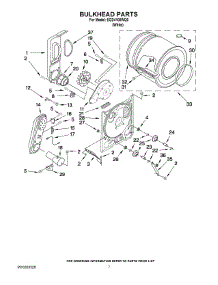 04 - Bulkhead Parts parts for Estate Dryer EGD4100WQ0 from AppliancePartsPros.com