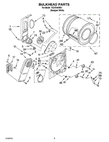 03 - Bulkhead Parts, Optional Parts (Not Included) parts for Estate Dryer TEDX540RQ1 from AppliancePartsPros.com