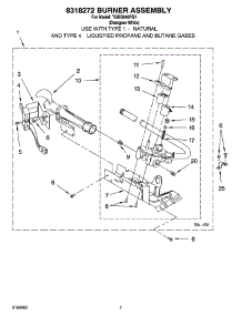 04 - 8318272 Burner Assembly, Optional Parts (Not Included) parts for Estate Dryer TGDS840PQ1 from AppliancePartsPros.com