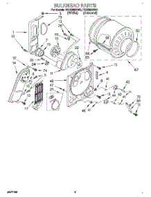 03 - Section parts for Estate Dryer TEDS680BN0 from AppliancePartsPros.com