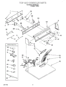 02 - Section parts for Estate Dryer TEDS680EQ1 from AppliancePartsPros.com