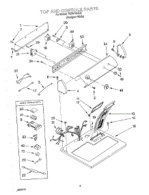 02 - Section parts for Estate Dryer TEDS780JQ0 from AppliancePartsPros.com