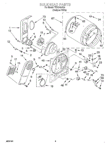 03 - Section parts for Estate Dryer TEDS780JQ0 from AppliancePartsPros.com