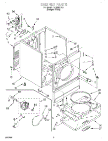 02 - Section parts for Estate Dryer TEDS680DQ1 from AppliancePartsPros.com