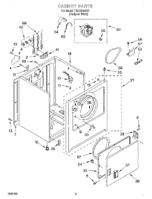 02 - Section parts for Estate Dryer TEDX640JQ0 from AppliancePartsPros.com
