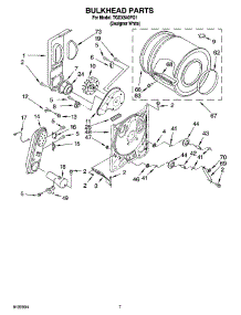 04 - Bulkhead Parts, Optional Parts (Not Included) parts for Estate Dryer TGDX640PQ1 from AppliancePartsPros.com