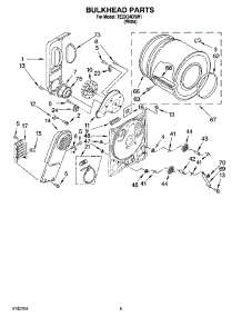 03 - Bulkhead Parts, Optional Parts (Not Included) parts for Estate Dryer TEDX340RW1 from AppliancePartsPros.com