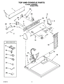 02 - Top And Console Parts Optional Parts (Not Included) parts for Estate Dryer TEDS840PQ0 from AppliancePartsPros.com