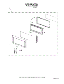 02 - Door Parts parts for Estate Microwave TMH16XSB5 from AppliancePartsPros.com
