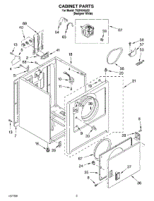 02 - Section parts for Estate Dryer TEDX640JQ1 from AppliancePartsPros.com