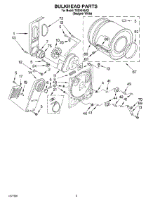 03 - Section parts for Estate Dryer TEDX640JQ1 from AppliancePartsPros.com