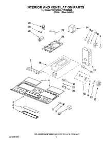 03 - Interior And Ventilation Parts parts for Estate Microwave TMH16XSQ4 from AppliancePartsPros.com