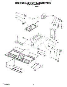03 - Interior And Ventilation Parts parts for Estate Microwave TMH16XSB4 from AppliancePartsPros.com