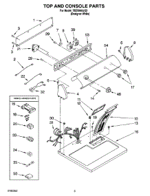 02 - Top And Console Parts Optional Parts (Not Included) parts for Estate Dryer TEDS840JQ3 from AppliancePartsPros.com