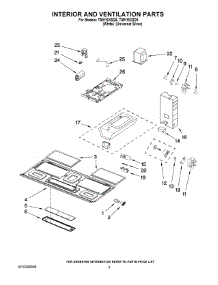03 - Interior And Ventilation Parts parts for Estate Microwave TMH16XSQ5 from AppliancePartsPros.com