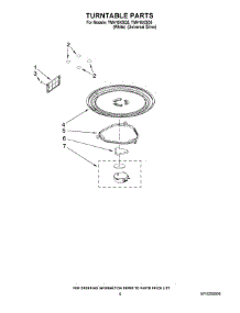05 - Turntable Parts parts for Estate Microwave TMH16XSQ5 from AppliancePartsPros.com