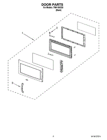 02 - Door Parts parts for Estate Microwave TMH16XSB2 from AppliancePartsPros.com