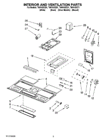 03 - Interior And Ventilation Parts parts for Estate Microwave TMH16XSB1 from AppliancePartsPros.com