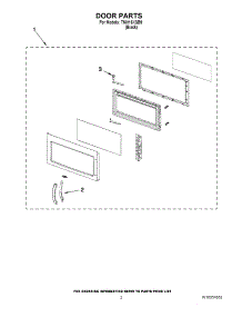 02 - Door Parts parts for Estate Microwave TMH16XSB9 from AppliancePartsPros.com