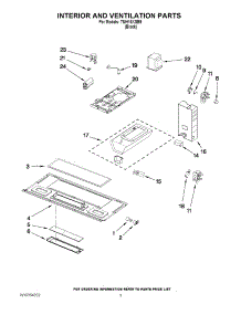 03 - Interior And Ventilation Parts parts for Estate Microwave TMH16XSB9 from AppliancePartsPros.com