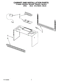 06 - Cabinet And Installation Parts parts for Estate Microwave TMH16XST1 from AppliancePartsPros.com