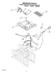 05 - Interior parts for Estate Microwave TMH14XLQ0 from AppliancePartsPros.com