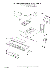 03 - Interior And Ventilation Parts parts for Estate Microwave TMH16XSD8 from AppliancePartsPros.com