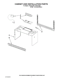 06 - Cabinet And Installation Parts parts for Estate Microwave TMH16XSD8 from AppliancePartsPros.com
