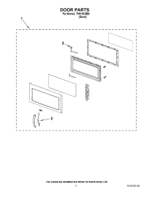 02 - Door Parts parts for Estate Microwave TMH16XSB8 from AppliancePartsPros.com