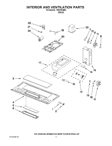 03 - Interior And Ventilation Parts parts for Estate Microwave TMH16XSB8 from AppliancePartsPros.com