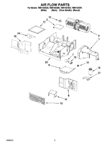 04 - Air Flow Parts parts for Estate Microwave TMH16XSD0 from AppliancePartsPros.com