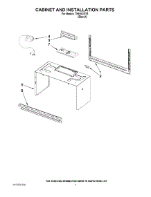 06 - Cabinet And Installation Parts parts for Estate Microwave TMH16XST5 from AppliancePartsPros.com