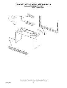 06 - Cabinet And Installation Parts parts for Estate Microwave TMH16XSD7 from AppliancePartsPros.com